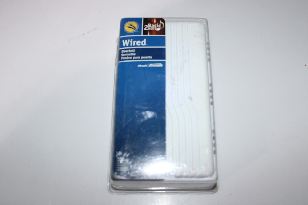 DOOR CHIME New Quality Heath / Zenith Wired Basic 2 Note White