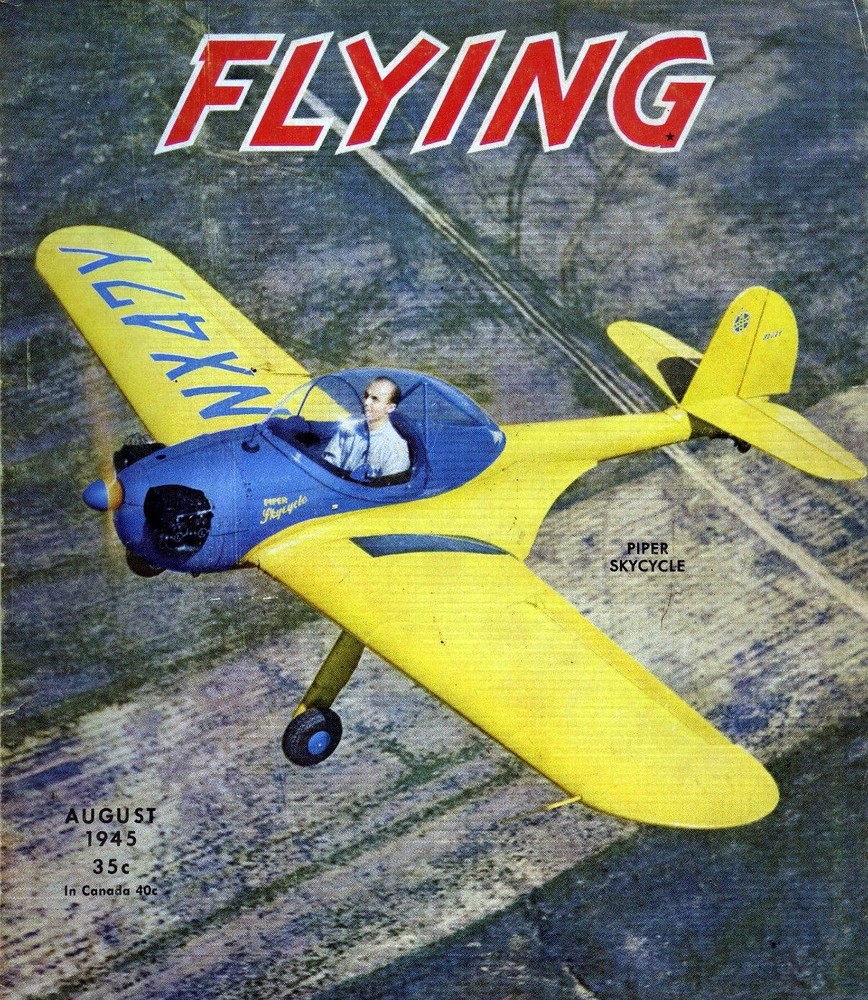 Capitol PIPER SKYCYCLE 3 PLANS + PATTERNS for 30" Span UC Scale Model Airplane