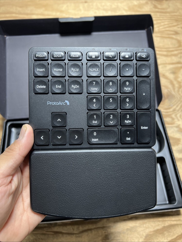 ProtoArc EkM04 Keyboard & Mouse Ergonomic Wireless Combo Split Design Black