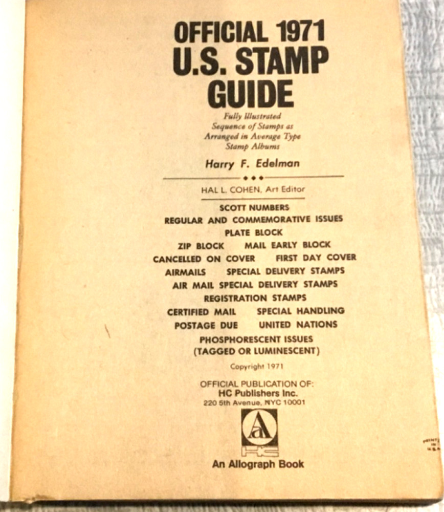 Official 1971 United States Stamp Guide