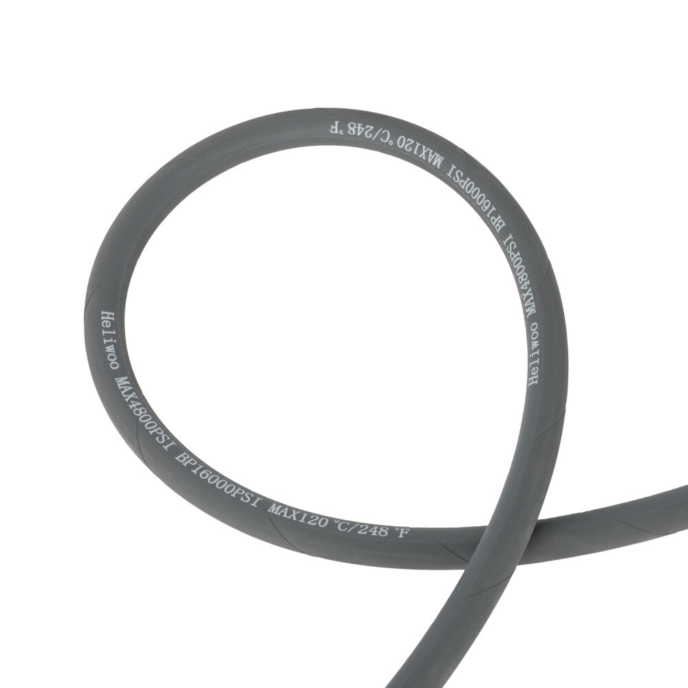 4000 PSI 50 ft / 100 ft 3/8" Pressure Washer Hose Non-Marking Gray With Couplers