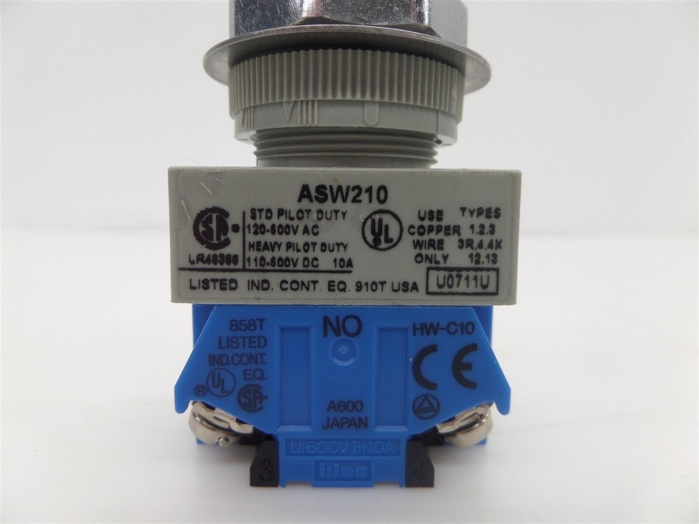 IDEC ASW210 2 Position Selector Switch