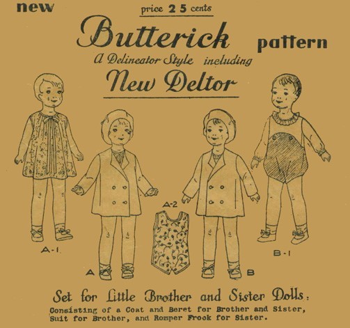 5-Pattern Packs for 16" Patsy Dolls - 19 Outfits!