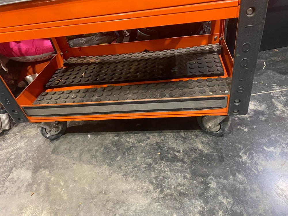 Orange Large Cornwell tool box amazing condition