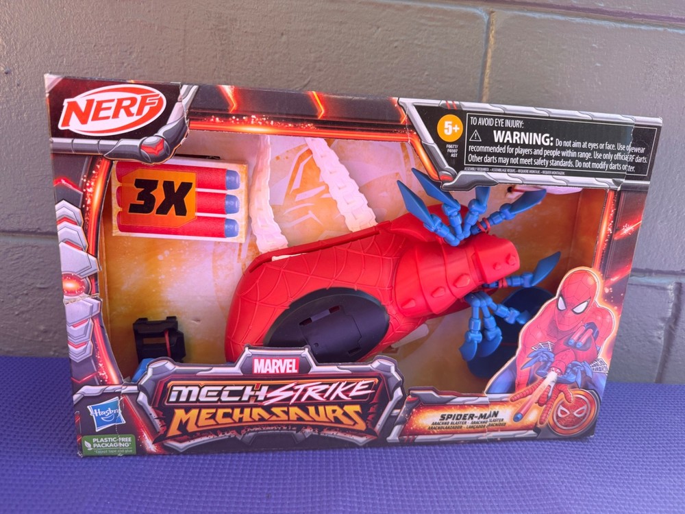 Nerf Mega Strike Mechasaurus Spider-Man Arachnophobia Blaster