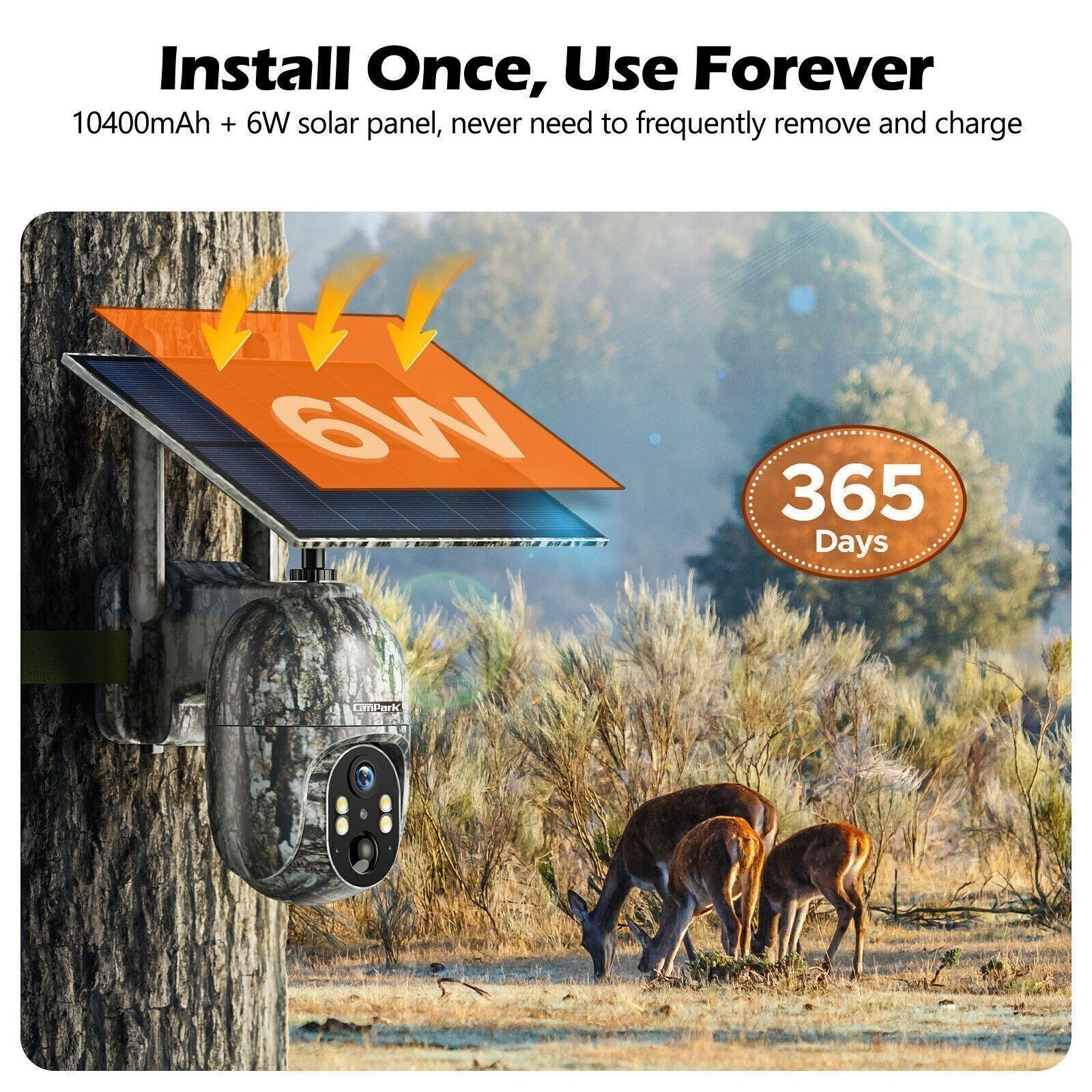 2Pack Solar Powered 4G LTE Cellular 2K PTZ Trail Camera Hunting Cam + SIM Card
