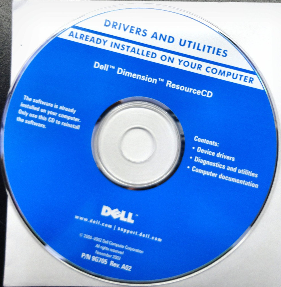 Four (4) Dell Application Disk / Reinstalling / Misc. Contents