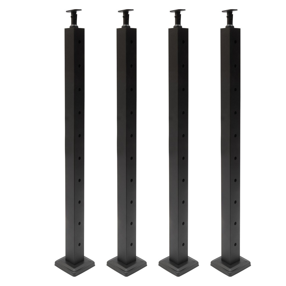 4 Pack Drilling Angle 30° Level Drilled Cable Railing Posts 36"x2"x2" Adjustable
