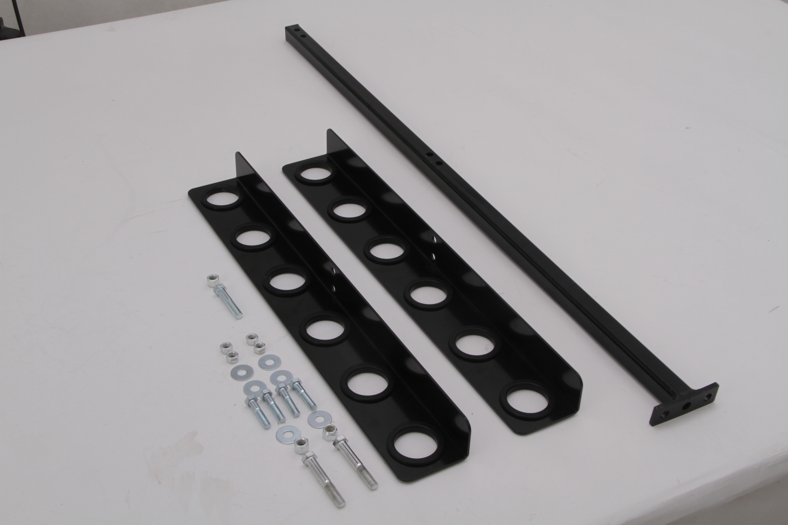 6 - Hole Trailer Shovel Holder – Fits Rakes, Pickaxes and Straight-Handle Tools