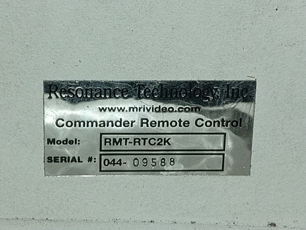 Commander XG MRI Audio System Remote Control Intercom RTC Resonance Technology