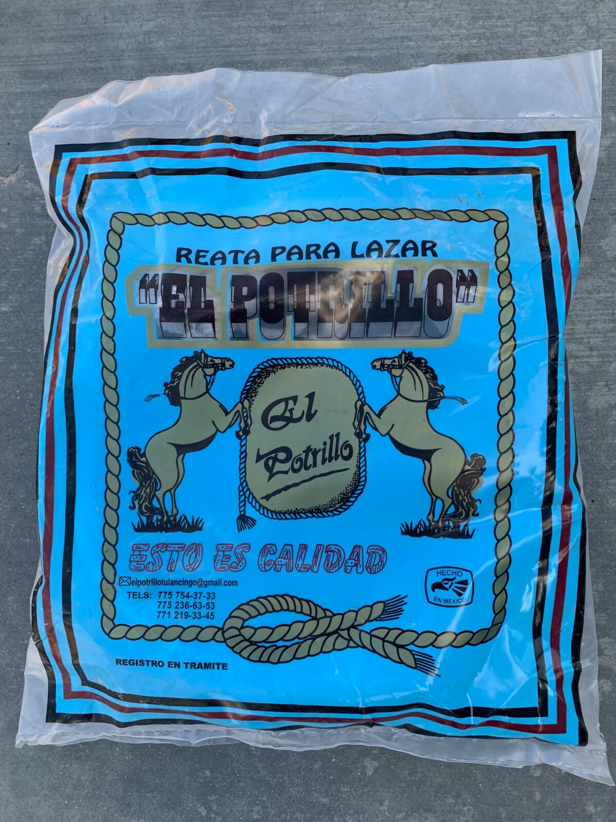 SADDLE HORSE CHARRO ROPE. REATA PARA LAZAR. CHAVINDA. LASSO ROPE SOGA CHARRA