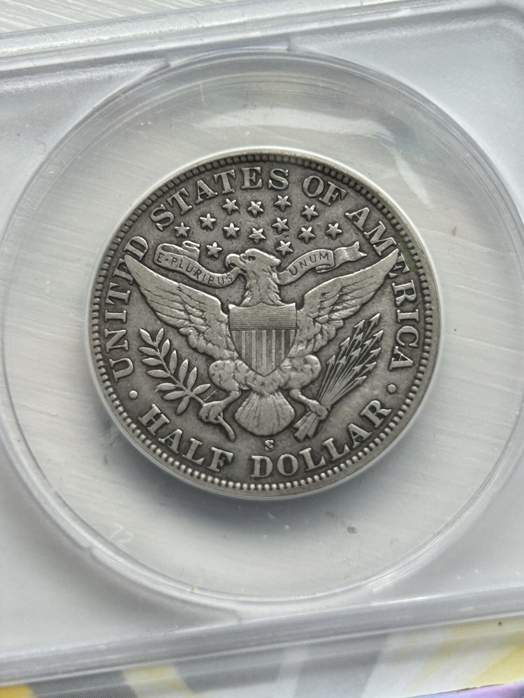 1910 s barber half dollar Anacs Vf30