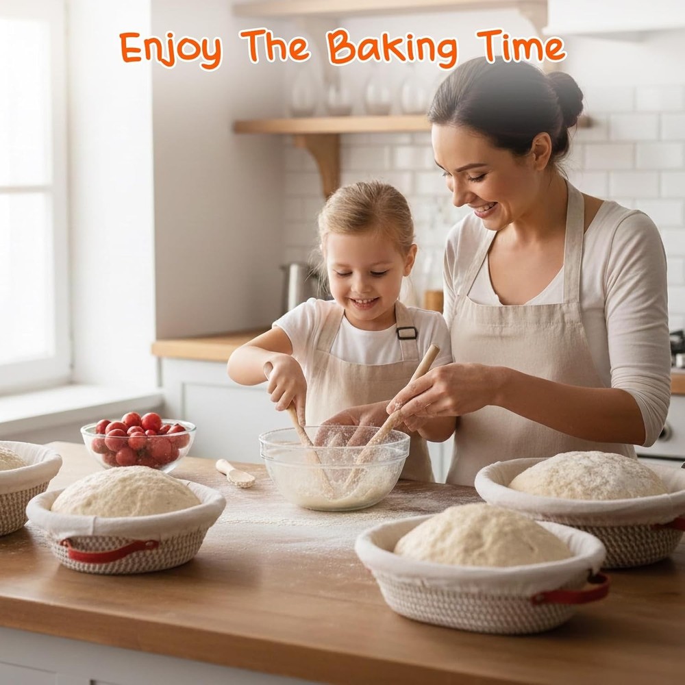 39PCS Sourdough Starter Kit Banneton Proofing Basket Set Bread Baking Tools