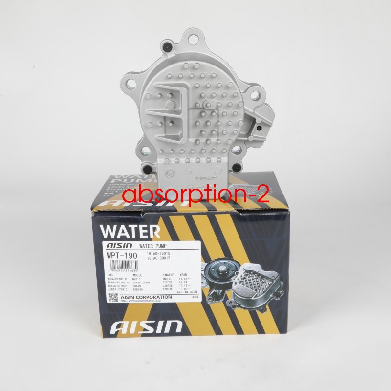 AISIN Water Pump WPT-190 TOYOTA Genuine ZVW30/ZVW35 161A0-29015 Prius NEW