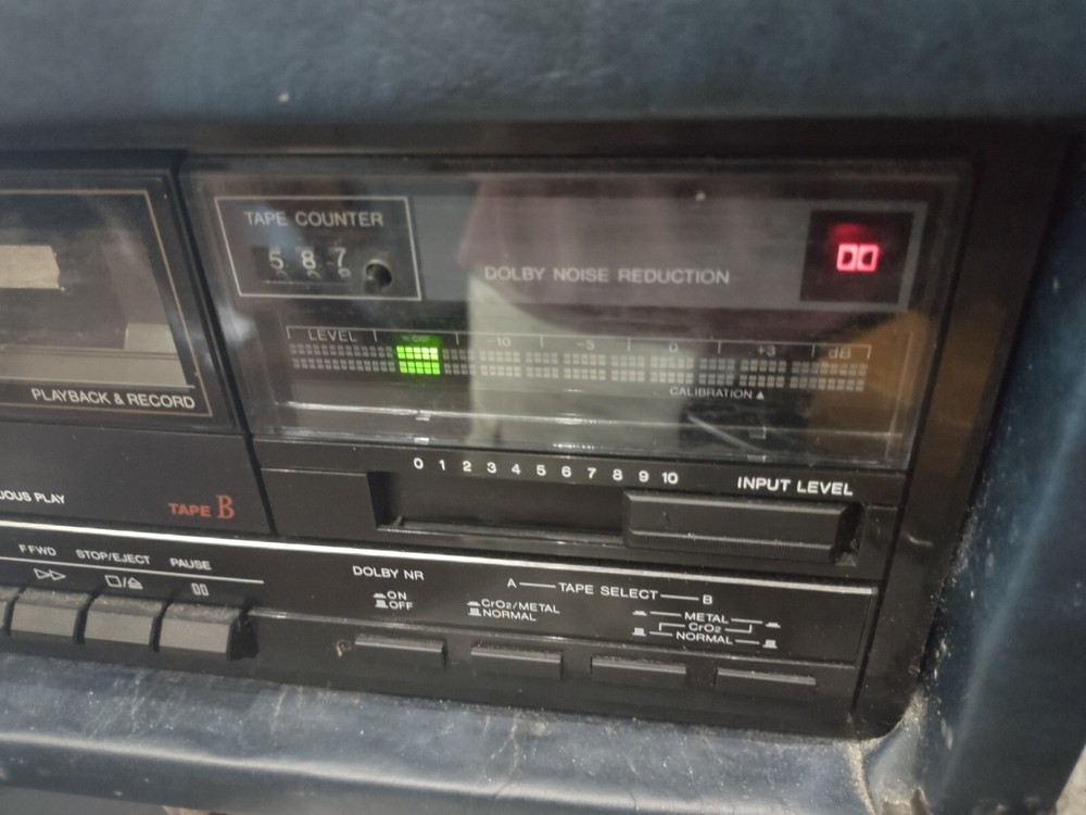 Sanyo Double Cassette Deck RD W41A Untested