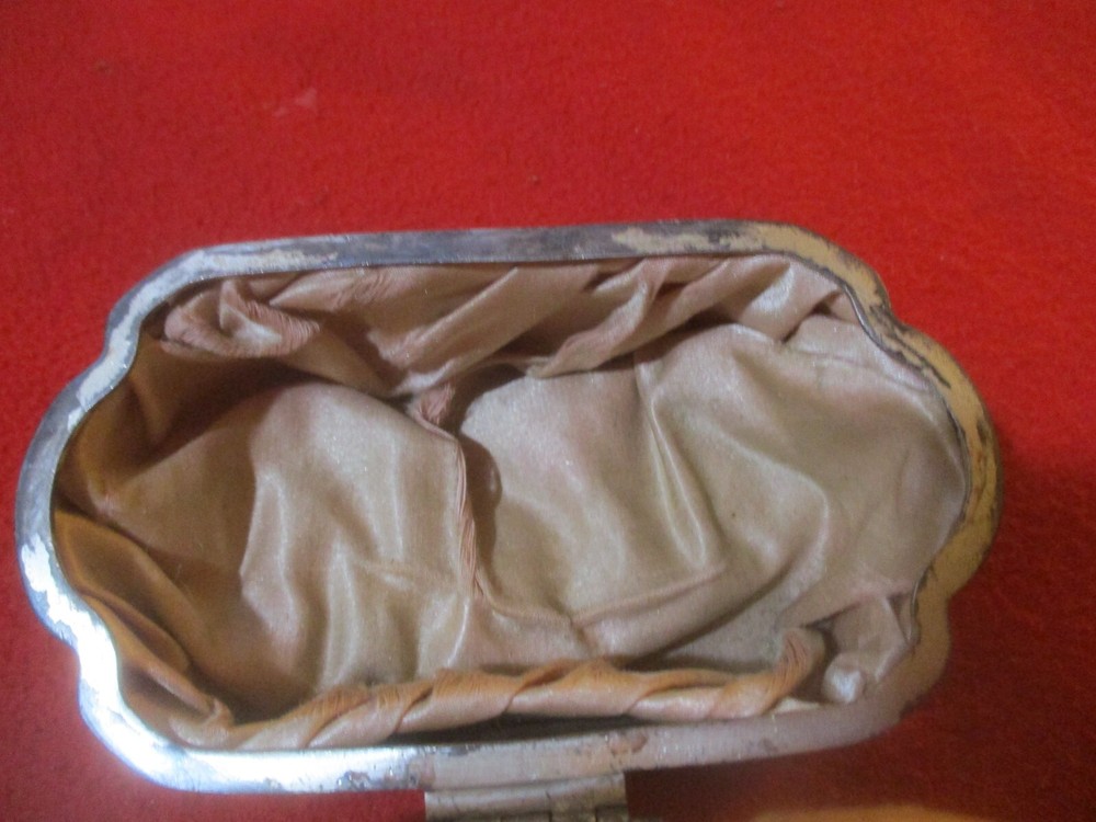 Antique Derby Silver Plate Co. Lined Trinket Box