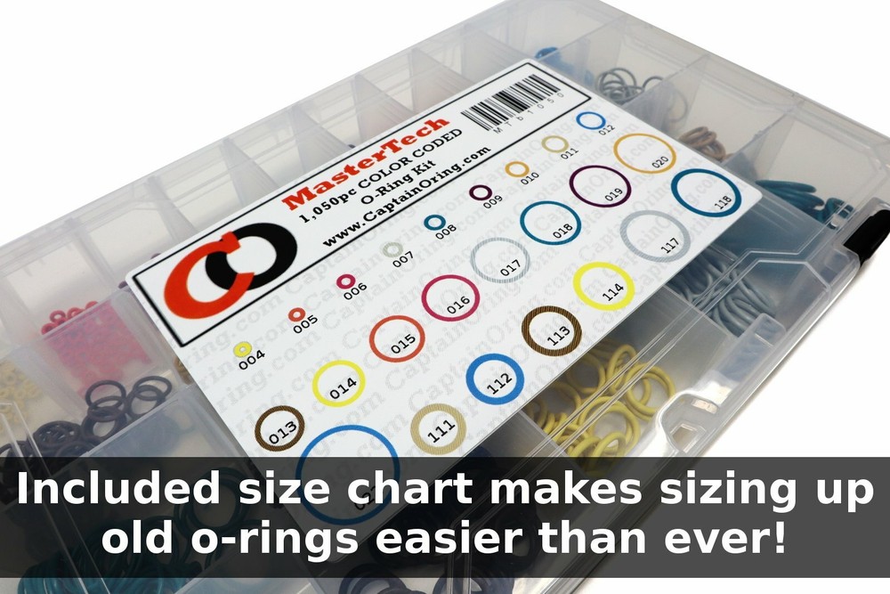 MASTER TECH COLOR CODED Paintball O-Ring Box Kit - fields, techs, stores, teams
