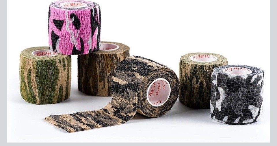 Vet Wrap Tape Bulk Assorted Camo Colors 6 Pack 2 Inches Wide Non Woven NIP