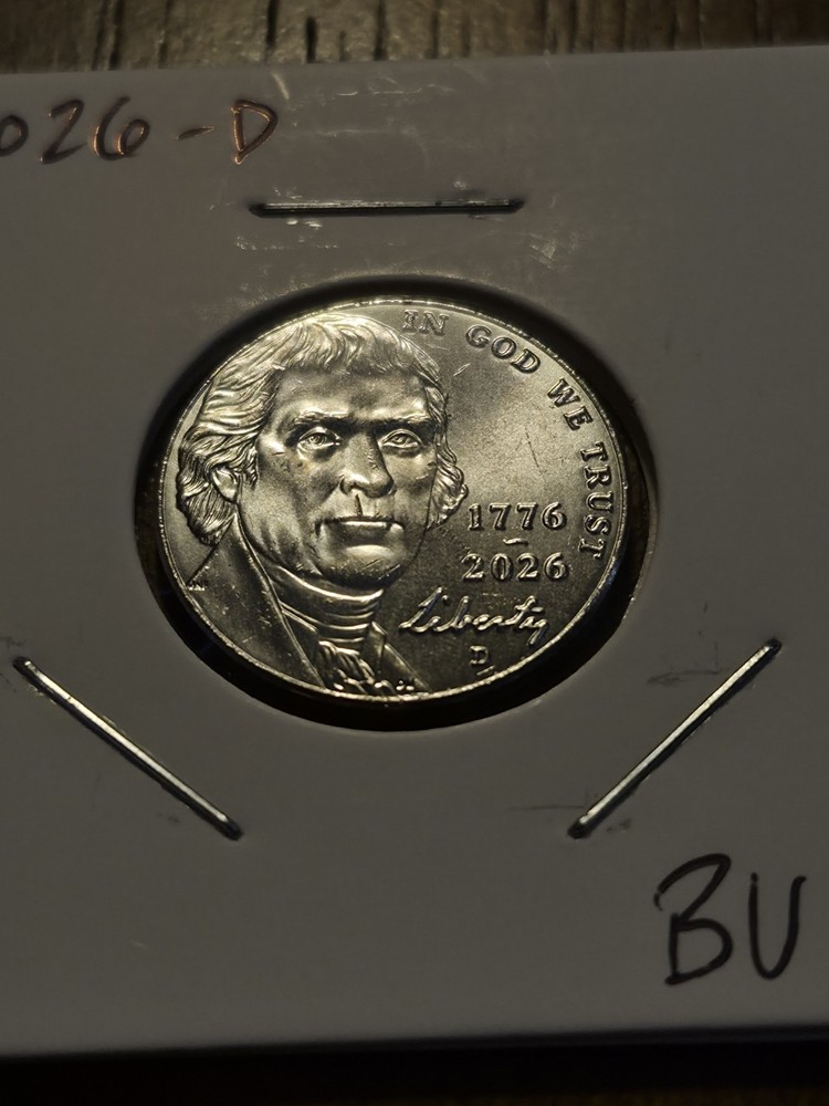 2026-D Jefferson Nickel, SemiQ, Uncirculated