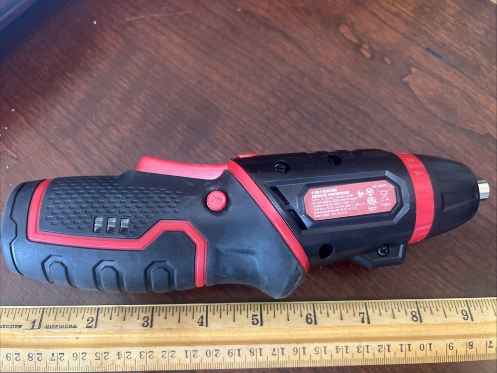 Hyper Tough 4-Volt Max Lithium-Ion Cordless Rotating Screwdriver, Tested working
