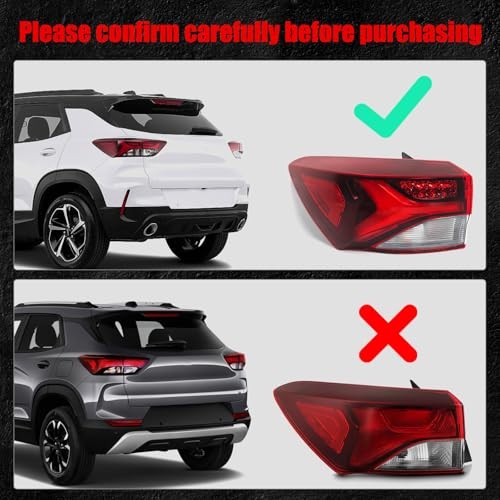 Left LED Tail Light Fit for Chevy Trailblazer ACTIV/RS LH(Driver Side) Outer