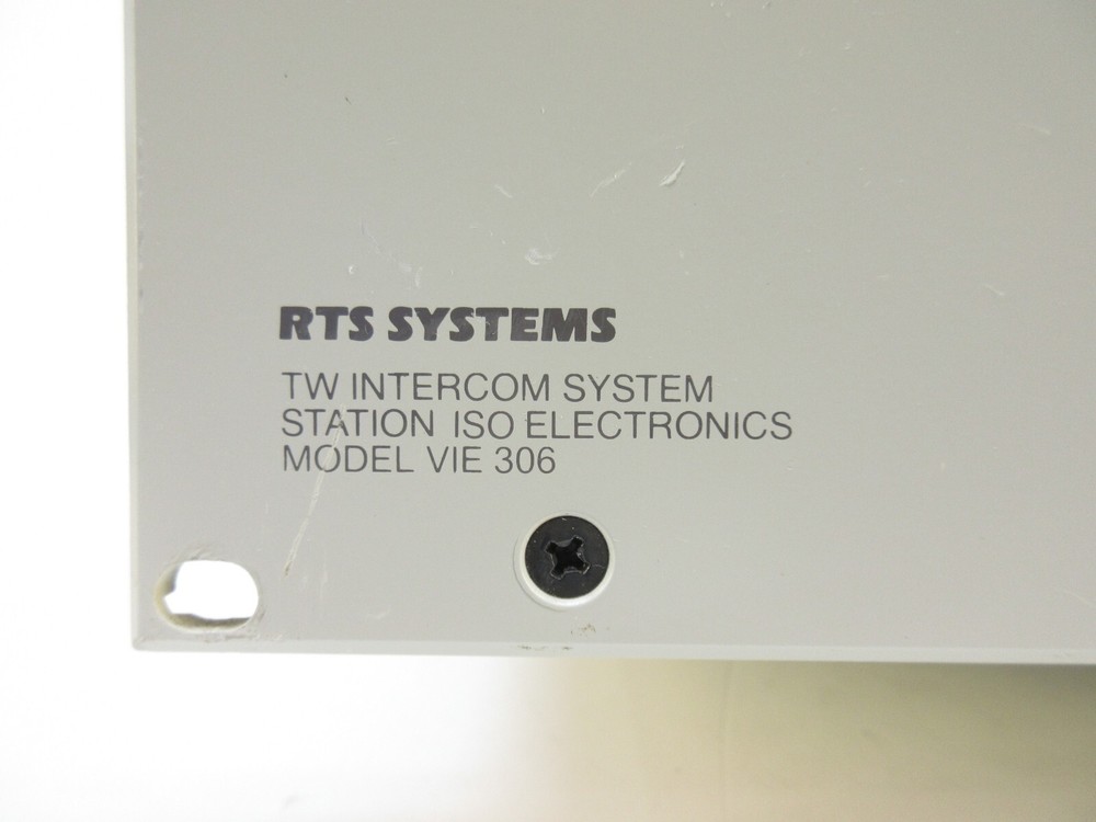 RTS Systems TW Intercom System - Station ISO Electronics - Model VIE 306
