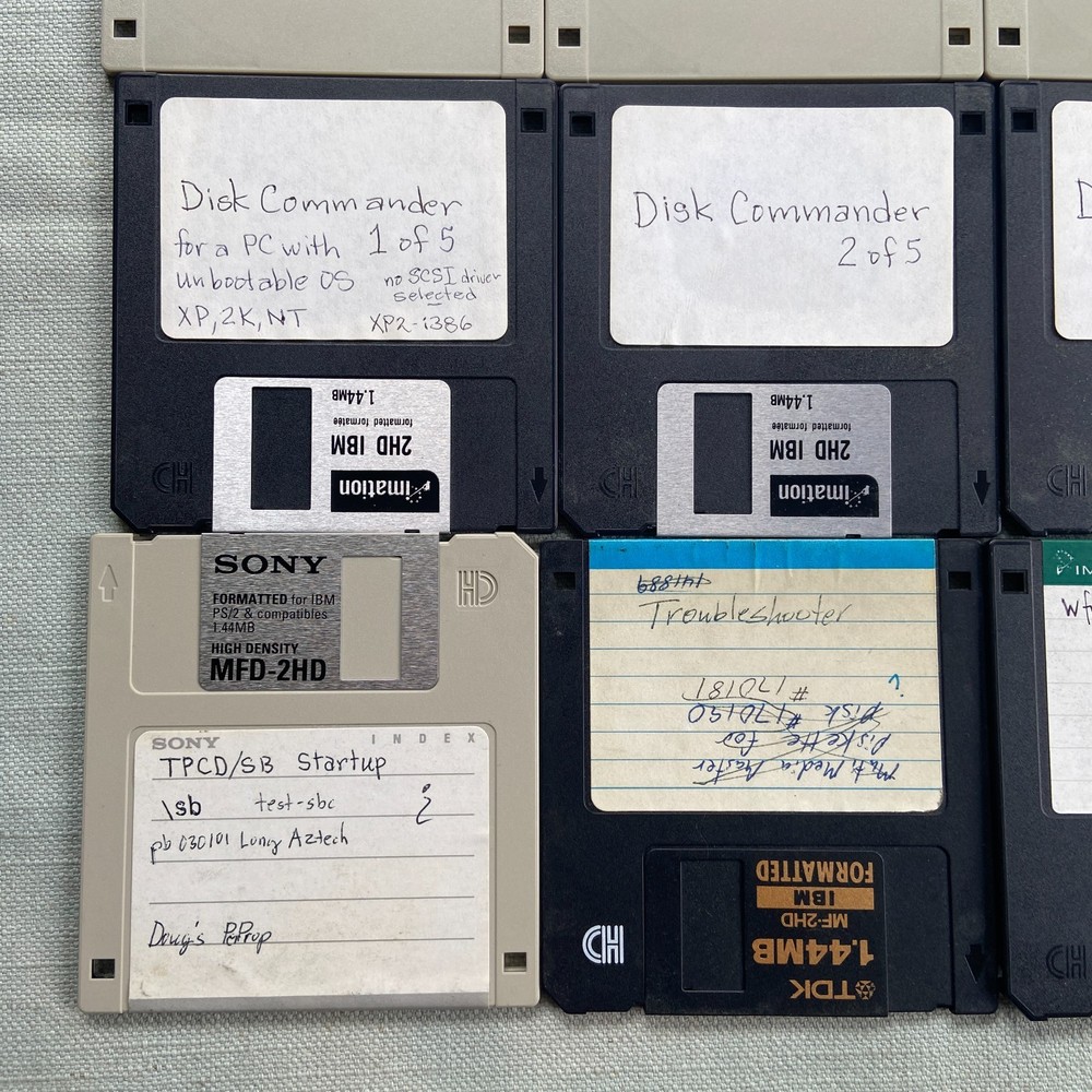 Floppy Lot20 Norton Utilities Boot Ghost Tuff Test Check It Disk Commander McAfe