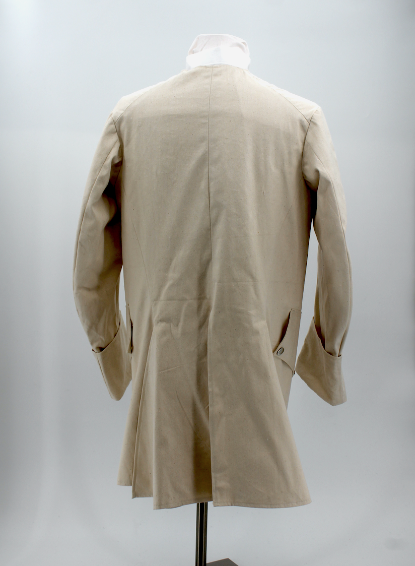 Colonial Period Osnaburg Sleeved Waistcoat - F&I, Revolutionary War - Size 42