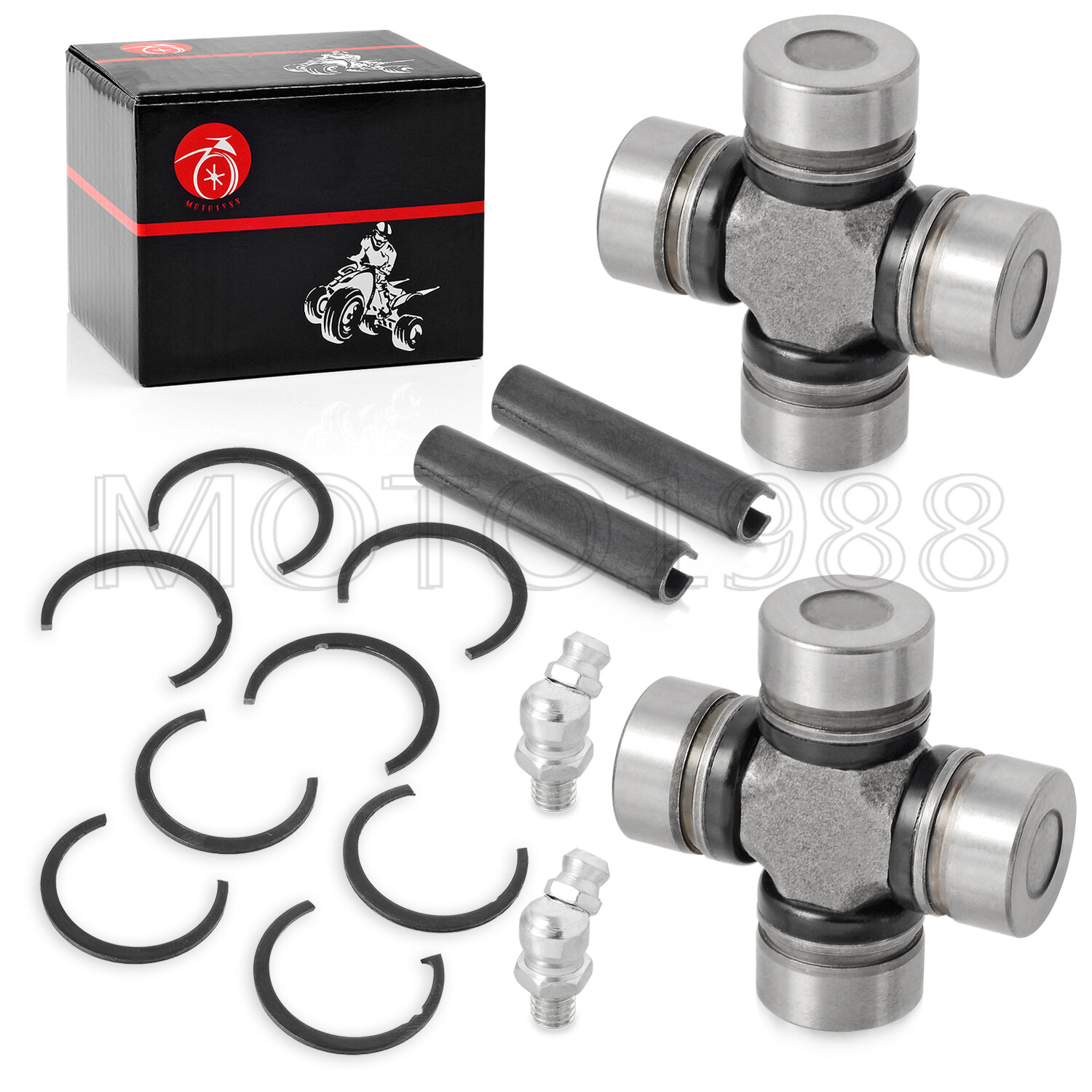 For Polaris RZR 800 2008 2009 2010 2011 - 2014 2x Front Rear driveshaft u-joint