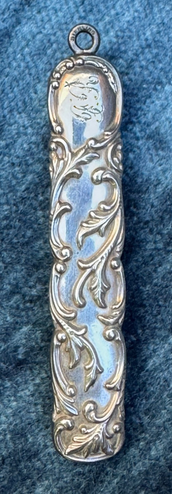 Antique Sterling silver victorian holder fob.