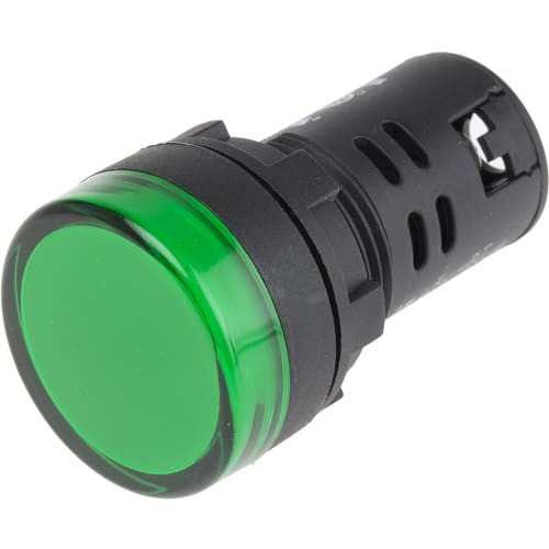 Rs Pro 7918582 Panel Mount Indicator Green Led 22Mm Panel Mount Screw Termi