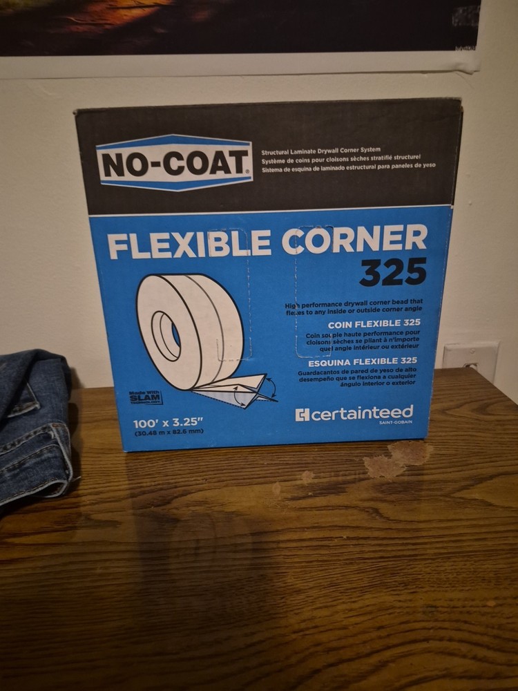 No-coat Flexible Corner 325 100' X3.25"