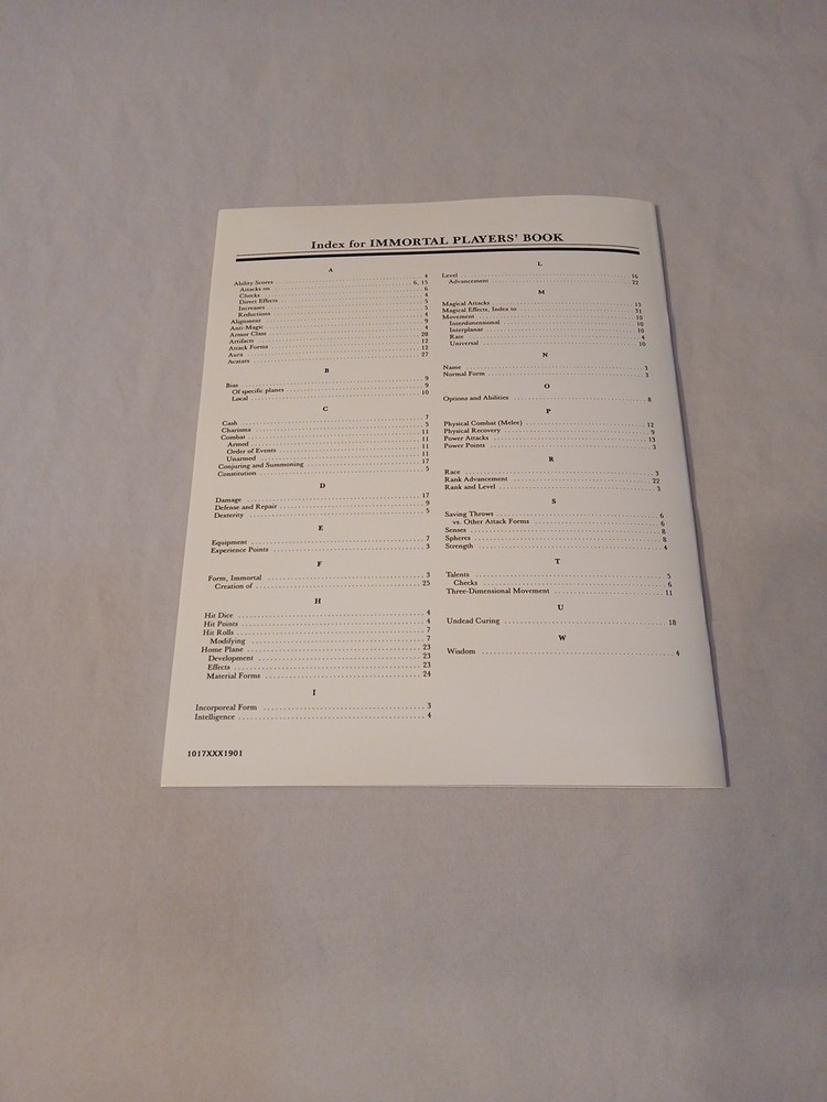 Dungeons & Dragons Immortal Rules Boxed Set BECMI Very Fine Condition