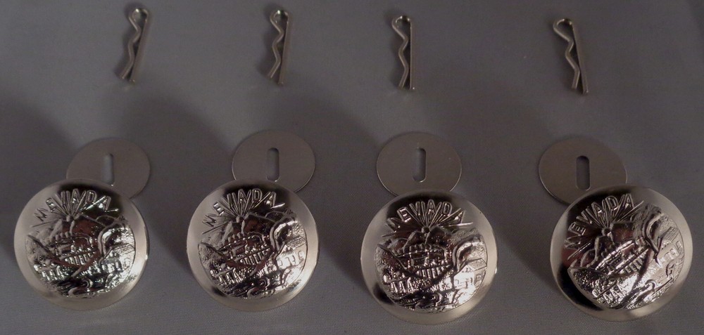 Nevada state seal LARGE Silver Uniform Buttons NV