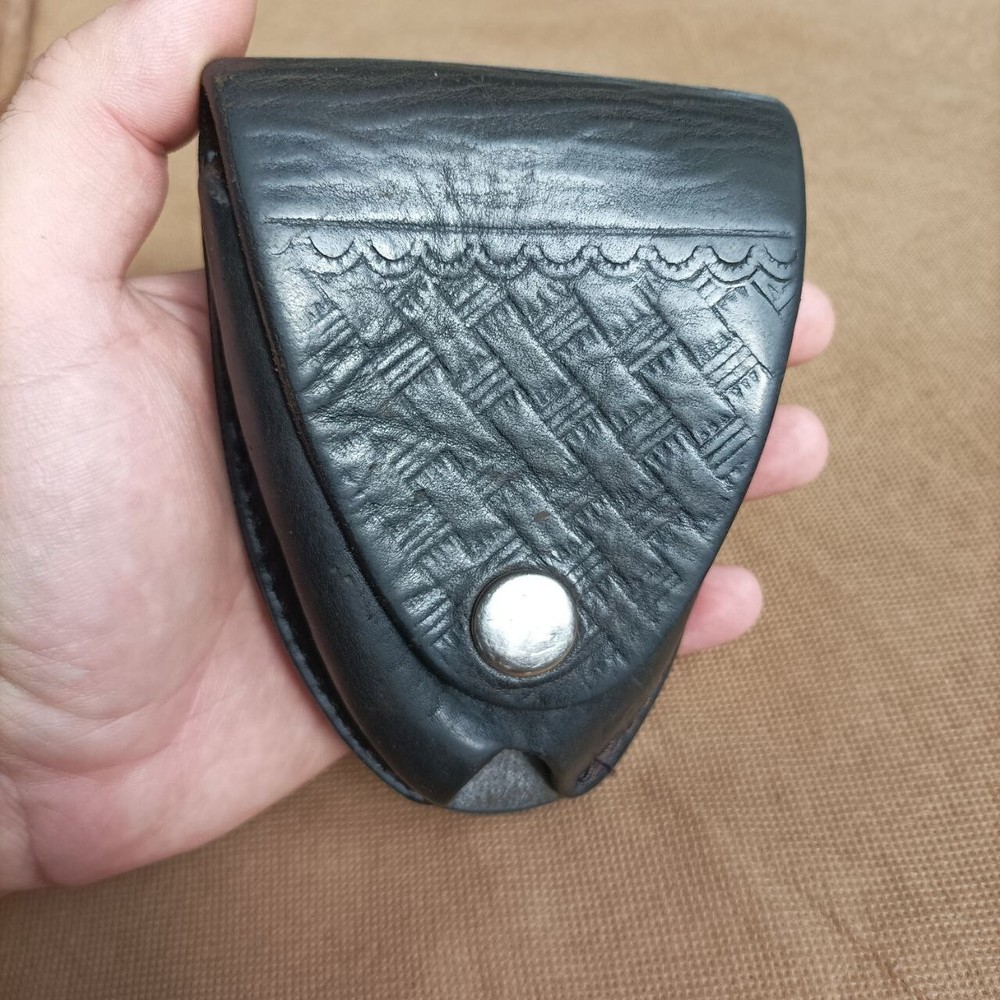 Vintage USSR leather Case for handcuffs