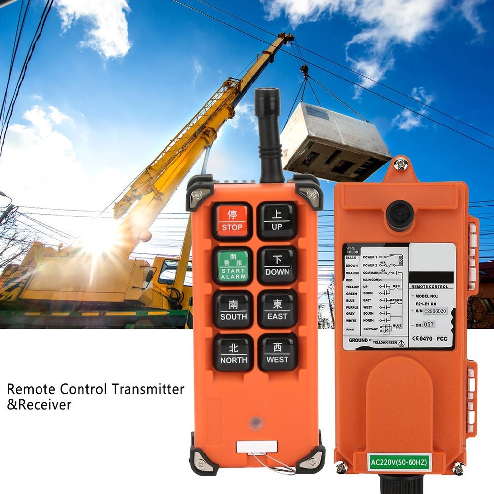 Wireless Remote Controller Hoist Remote Control 2 Transmitter 1 Receiver 220v❀