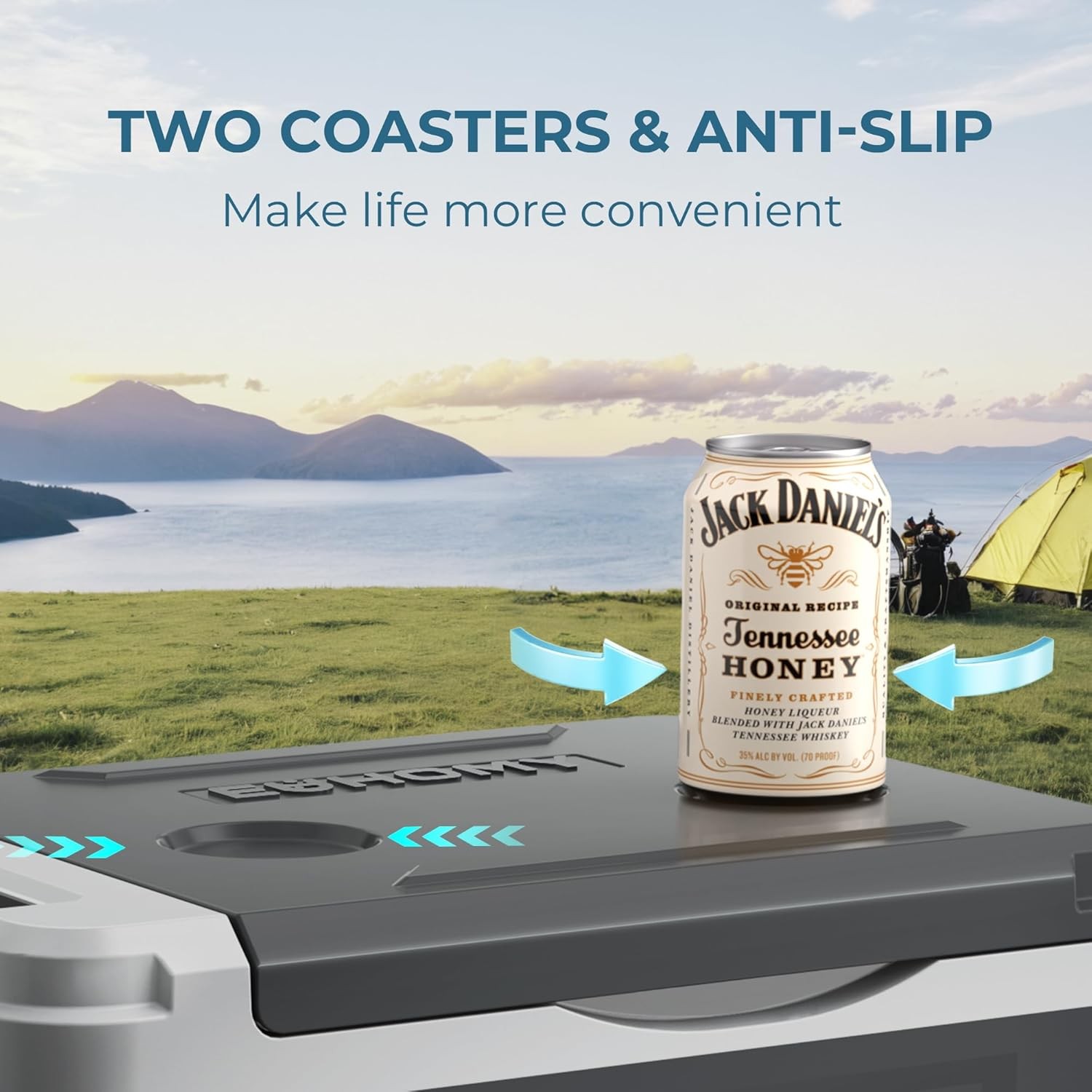 12V Car Refrigerator Freezer Portable Compressor Cooler APP Control for Camping