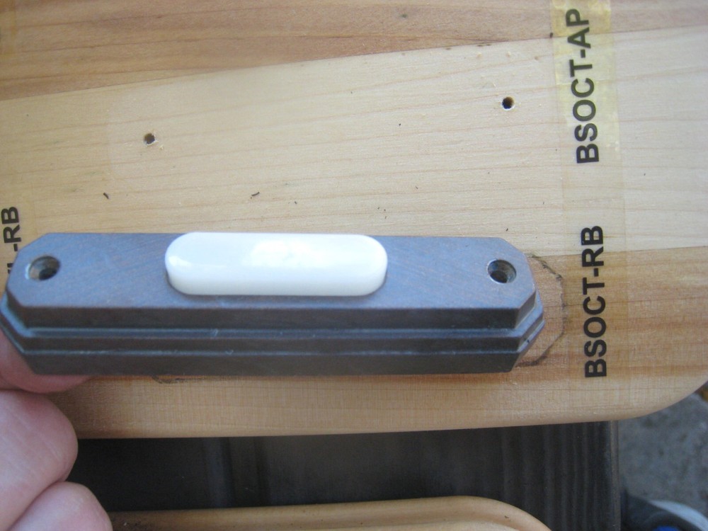 Teiber Wired Lighted Rustic Bronze Die-Cast Pushbutton Doorbell Button BSOCT-RB