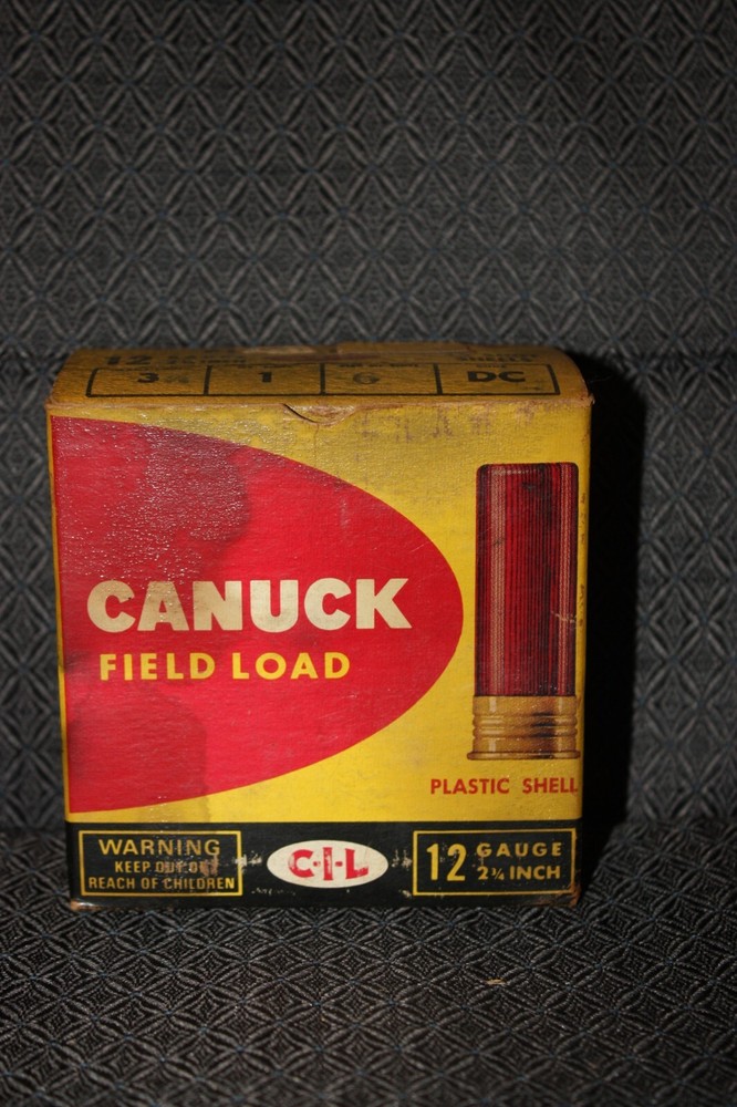 canuck shotgun shells box