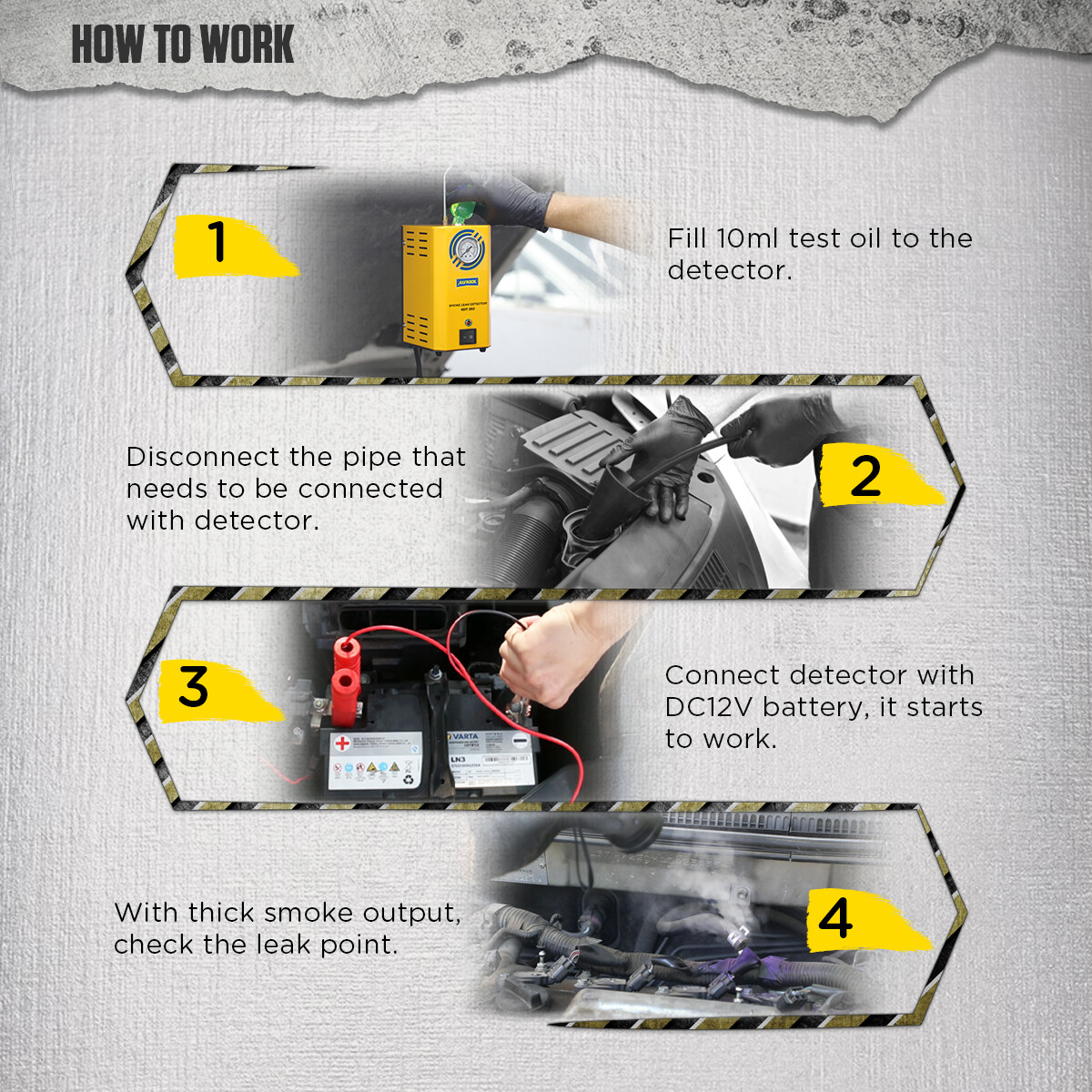 AUTOOL SDT202 EVAP Smoke Machine Automotive Fuel Pipe Smoke Leak Detector Tester