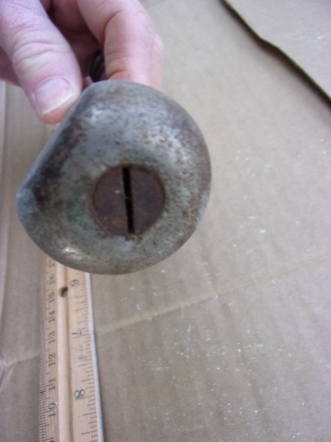 vintage spring loaded cast awl