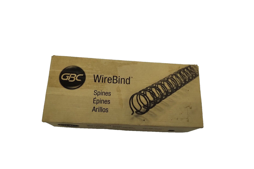 GBC WireBind Binding Spines 1/2" Black Approx. 100 Count, NEW