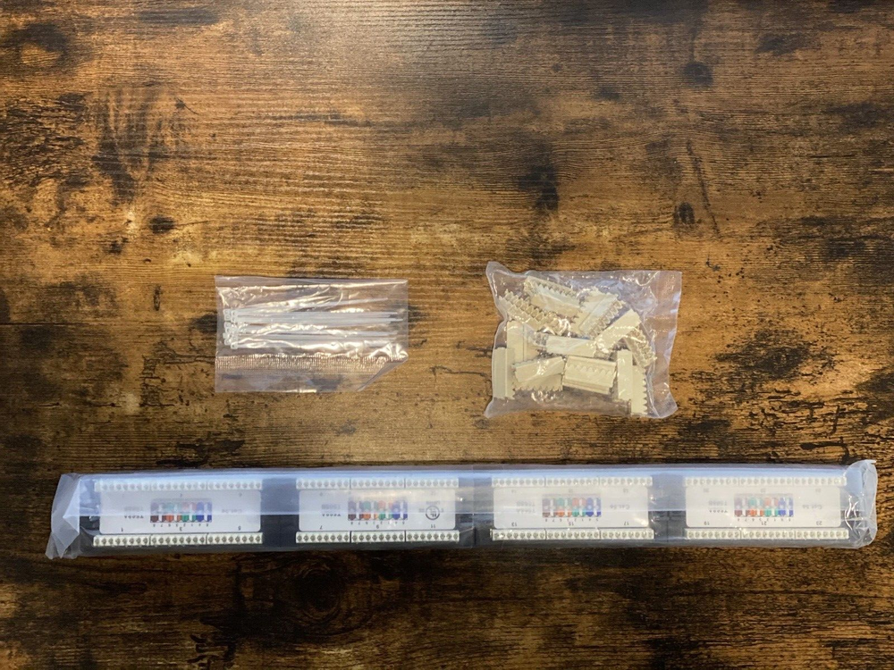 NEW | Cat 5e Patch Panel | WP-CAT5E-PP-24 | Rack Mount 24-Port