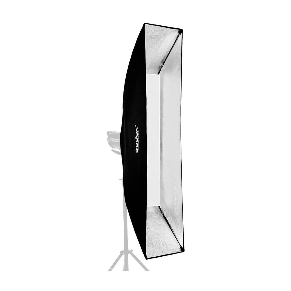 2PC Godox 35x160cm Rectangle Bowens Mount Strip Softbox W/ Grid For Strobe Flash