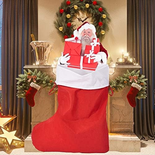 Jumbo Christmas Stocking Red White