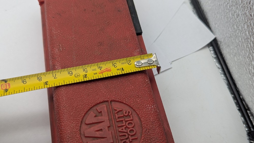 VINTAGE Mac Tools SMALL Torque Wrench EMPTY PLASTIC CASE ONLY USA