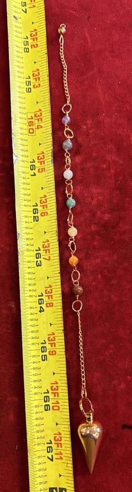 Copper pendulum with Chakra Chain