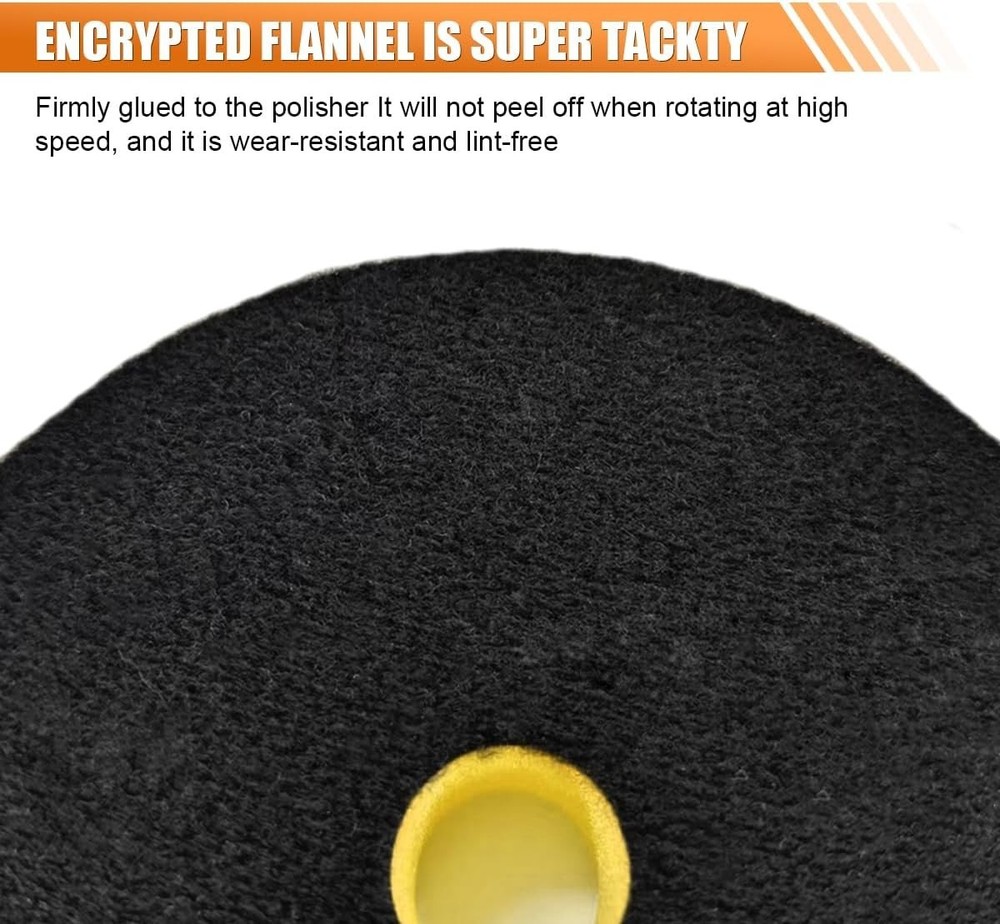 Durable 2PCS Foam Buffing Pads, 6'' Hook and Loop for Car Compounding & Waxing