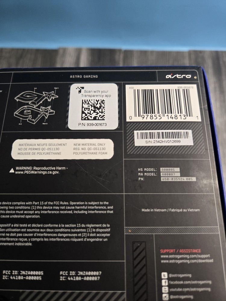 Astro A50 Gen 4 Headset Used Read