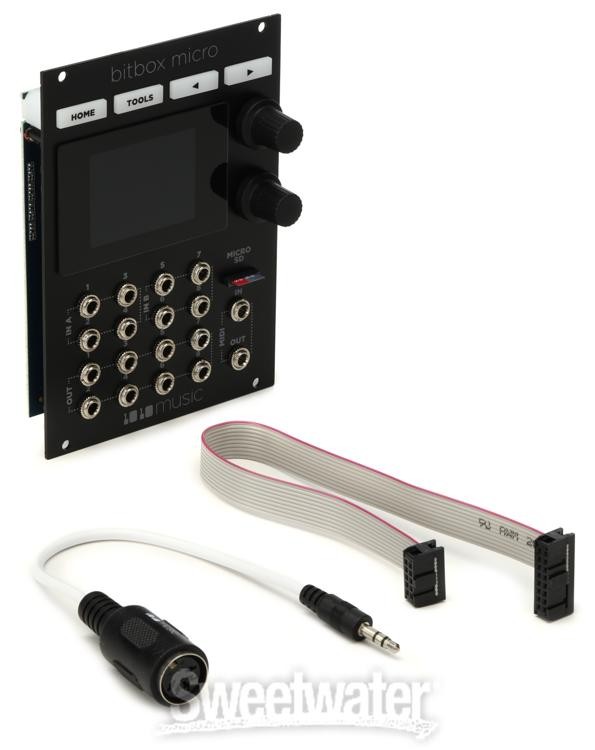 1010music Bitbox Micro Eurorack Compact Sampler with Touchscreen - Black